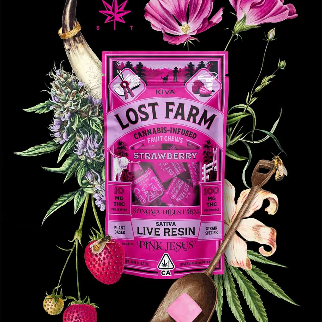 Lost Farm Strawberry x Pink Jesus Live Resin Chews